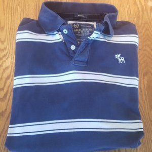 Abercrombie & Fitch Vintage Muscle Long Sleeve Polo - L